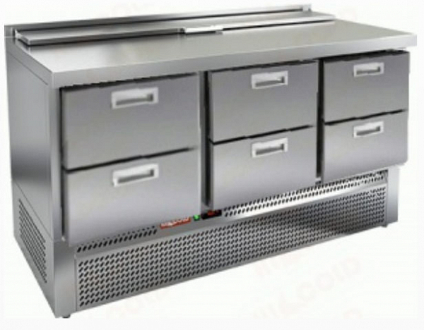 Стол для салатов Hicold SLE2-222GN (1/6) фото