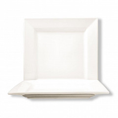 Тарелка P.L. Proff Cuisine 29*29 см квадратная белая фарфор фото
