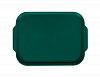 Поднос столовый с ручками Luxstahl 450х355 мм зеленый фото