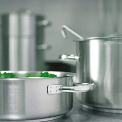 Кастрюля Paderno сталь нерж. 98л D=50,H=50см металлич. (11001-50) в Москве , фото 2