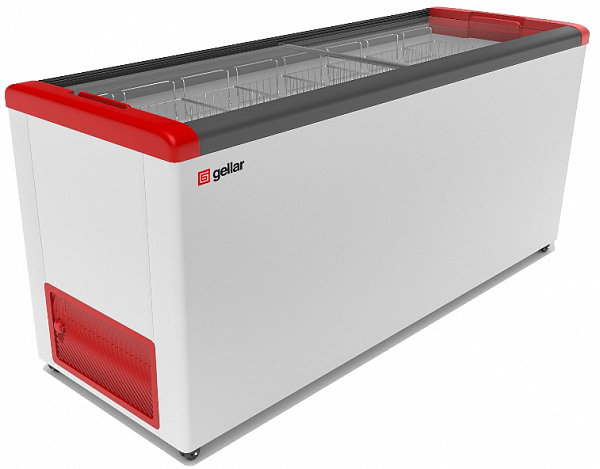 Морозильный ларь Gellar FG 700 C красный фото
