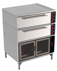 Печь хлебопекарная с расстоечной секцией Челябторгтехника ХПШ-2/Р1 в Москве , фото