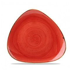 Тарелка мелкая треугольная Churchill Stonecast Berry Red SBRSTR91 22,9см, без борта в Москве , фото