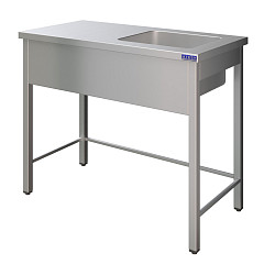 Ванна моечная Atesy ВСМЦС-Л-1П.500.400-1200.600-02 (ВСМЦ-1/1200/600Н с левым столом) в Москве , фото