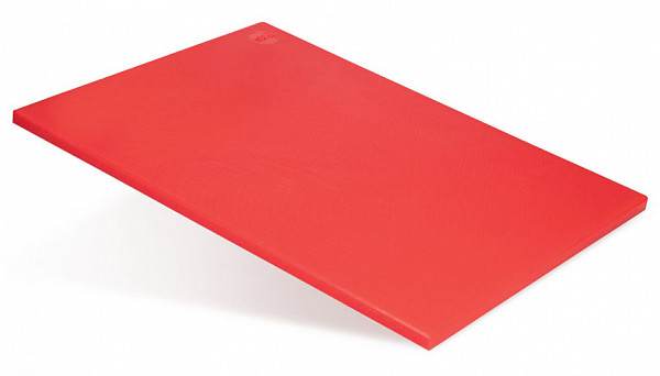 Доска разделочная Luxstahl 500х350х18 красная полипропилен фото
