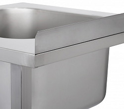 Ванна моечная Luxstahl ВМ3 18/7/8.5 (сталь 430-0,8) без фартука в Москве , фото 2