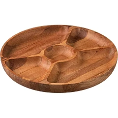 Менажница ALM 5 секций бук D=250,H=25мм св. дерево (03025088) фото