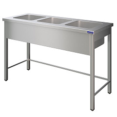 Ванна моечная Atesy ВСМЦ-Л-3.500.500.300-02 (ВСМЦ-3/1800/700Н) в Москве , фото