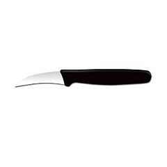 Нож для чистки овощей Maco 7см, изогнутый, черный 400836 фото