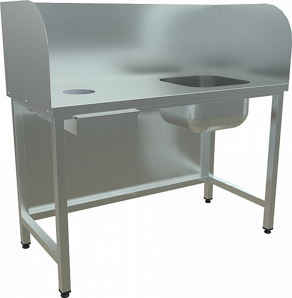 Стол для чистки рыбы Кобор СЧР-150/60 фото