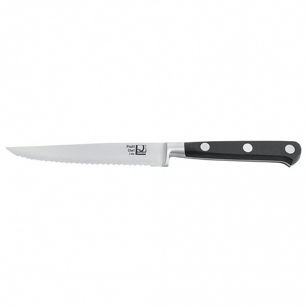 Кованый нож для нарезки P.L. Proff Cuisine ECO-Line, волнистое лезвие, 12,5 см фото