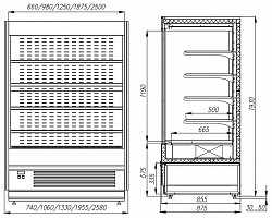Холодильная горка Полюс FC 20-08 VV 1,3-1 в Москве , фото 2