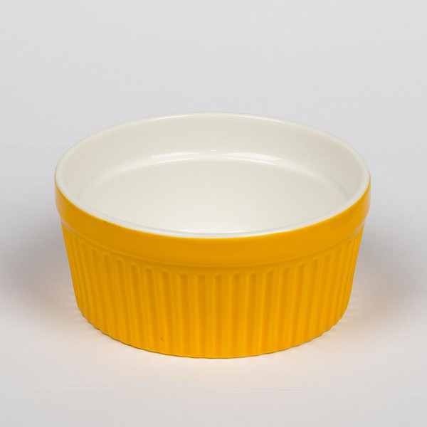 Чашка для подачи P.L. Proff Cuisine Крем-Карамель Рамекин 400 мл 12 см желтая фото
