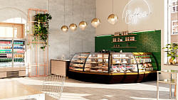 Витрина кондитерская Chilz Vete 90 C шоколад/золотой глянец в Москве , фото 2