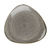 Тарелка мелкая треугольная Churchill Stonecast Peppercorn Grey SPGSTR121 фото