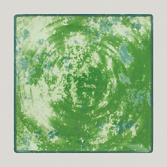 Тарелка квадратная плоская RAK Porcelain Peppery 30*30 см, зеленый цвет в Москве , фото