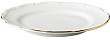 Тарелка мелкая с золотым декором  Maria Theresa 17 см (QB60017)