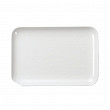Блюдо прямоугольное с бортом  33,7*23,2*2,5 см White пластик меламин