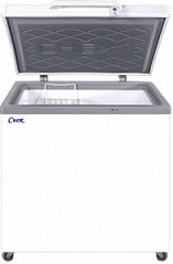 Холодильный ларь Снеж МЛК-250 нержавеющая крышка, среднетемпературный фото