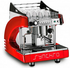 Рожковая кофемашина Royal Synchro 1gr 4l automatic красная в Москве , фото