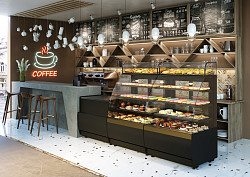 Витрина кондитерская Полюс K70 VM 0,9-1 LIGHT (версия 2.0) (9005) в Москве , фото 4