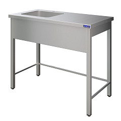 Ванна моечная Atesy ВСМЦС-Л-1Л.500.400-1200.600-02-О (ВСМЦ-1/1200/600Н с правым столом) в Москве , фото