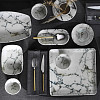 Тарелка асимметричная Kutahya Porselen Marble 30 см, мрамор NNGLX30DU893313 фото