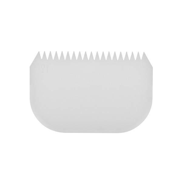 Скребок кондитерский Martellato твердый пластик с зубцами 145х95 мм [RTD 1] фото