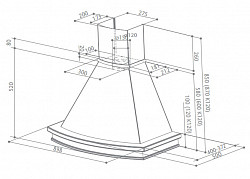 Пристенная вытяжка Faber Trendy WB A 90 C/F в Москве , фото 3