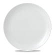 Тарелка мелкая без борта  26см, Vellum, цвет White полуматовый WHVMEV101