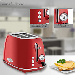 Тостер Profi Cook PC-TA 1193 rot, фото 3