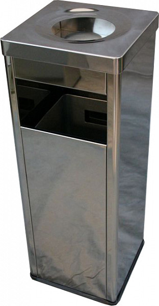 Урна-пепельница Pandasteel Ладья полир., с пепельницей, 38 л фото