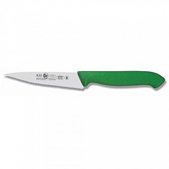 Нож для чистки овощей Icel 10см с волнистым лезвием, зеленый HORECA PRIME 28500.HR63000.100 фото