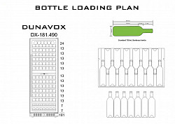 Винный шкаф двухзонный Dunavox DX-181.490DBK в Москве , фото 4
