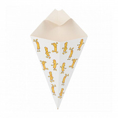 Кулек для фри/снеков с соусником Garcia de Pou CHIPS, 22*12,5 см, 200 шт/уп, бумага в Москве , фото