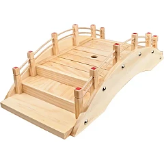 Блюдо для суши Prohotel Мостик сосна,сталь ,H=15,L=60,B=25см бежев.,золотой (D01-004B-60/30-08-60) в Москве , фото