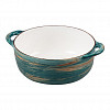 Чашка для супа P.L. Proff Cuisine Texture Dark Green Lines 18*14,5*5,5 см, 550 мл фото