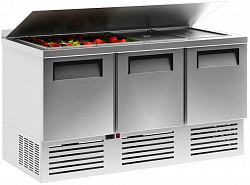 Стол для салатов Полюс T70 M2salGN-2 0430-2 корпус нержавеющая сталь, с бортом в Москве , фото 2