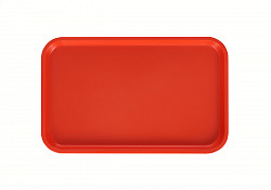 Поднос столовый из полистирола Luxstahl 530х330 мм оранжевый в Москве , фото