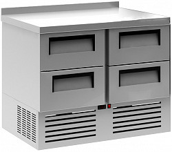 Охлаждаемый стол Полюс T70 M2GN-2 с бортом 0430-2 корпус нержавеющая сталь 4 ящика в Москве , фото 3