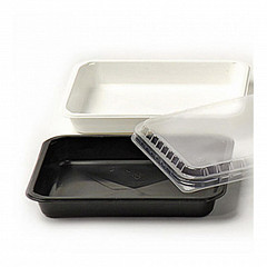 Контейнер односекционный Garcia de Pou белый, СВЧ, 22,5*17,5*4,5 см, PP, 125 шт/уп (крышка 81210078) в Москве , фото