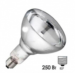 Лампа 250W E27 для лампы инфракрасной Hurakan HKN-DL в Москве , фото