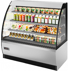 Витрина кондитерская Chilz Vete OF 90 белый глянец/шлифованная нержавейка в Москве , фото 1