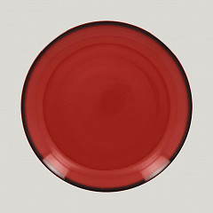 Тарелка круглая RAK Porcelain LEA Red 24 см (красный цвет) в Москве , фото