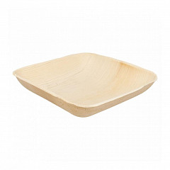 Тарелка глубокая квадратная из пальмовых листьев Garcia de Pou 20*20*4 см, 25 шт в Москве , фото