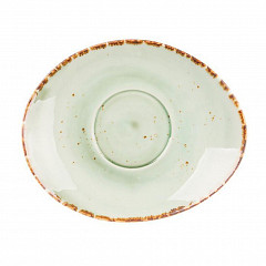 Блюдце к бульонной чашке P.L. Proff Cuisine Organica Green 18,5*15 см фото