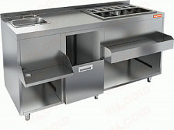 Барная станция коктейльная закрытая Hicold НБМКС-16/6БПК (без ящиков и вертушки) фото