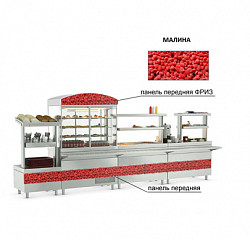 Панель передняя фриз Kayman Presto (1500мм)- малина в Москве , фото