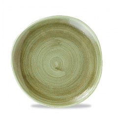 Тарелка мелкая Волна без борта Churchill Stonecast Patina Burnished Green PABGOG81 в Москве , фото 1