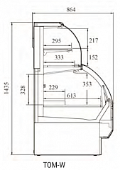 Холодильная горка Turbo Air TOM-W-60SB в Москве , фото 4